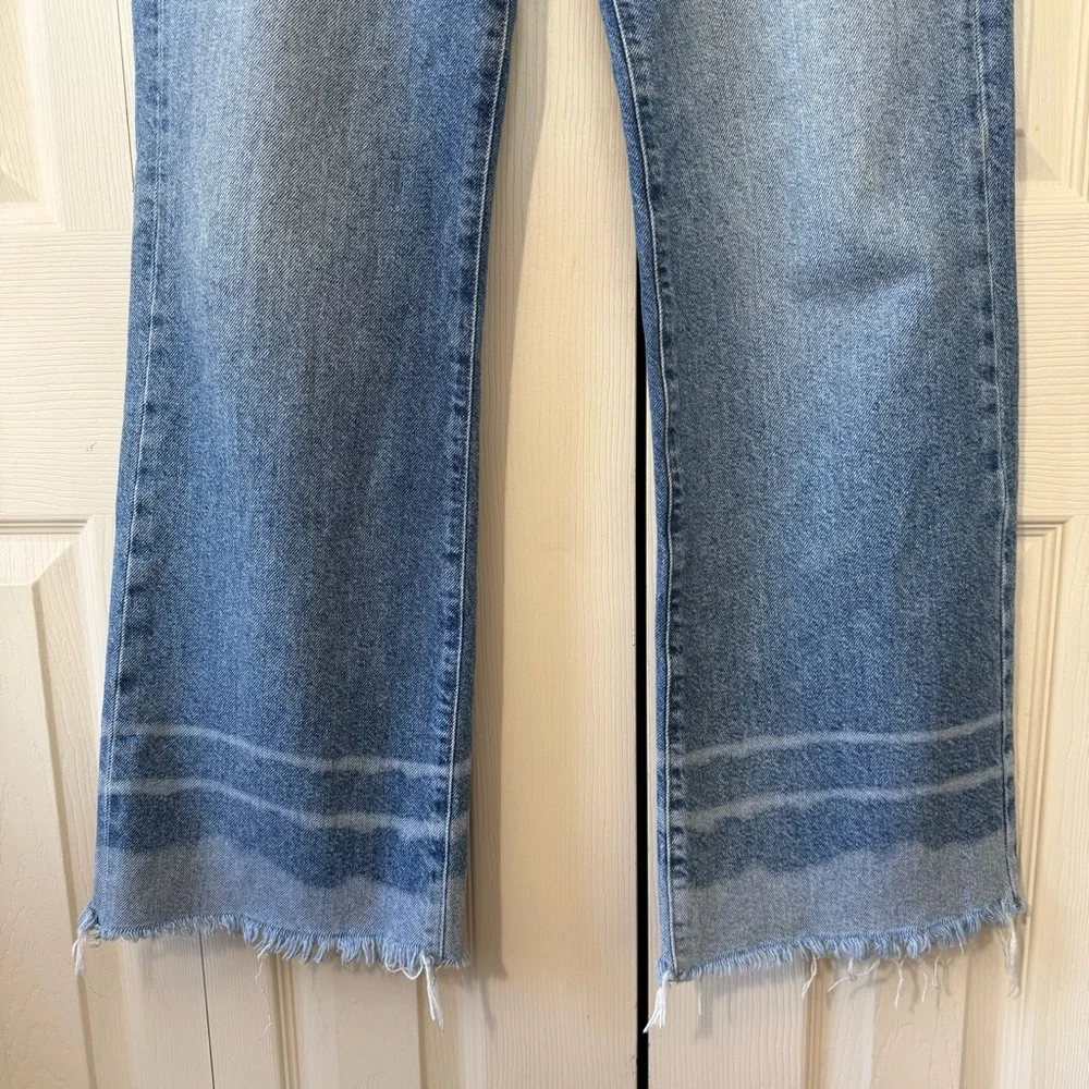 Mavi Jeans Aria High Rise Wide Leg Distressed Hem Womens Size 24 - Picture 5 of 12